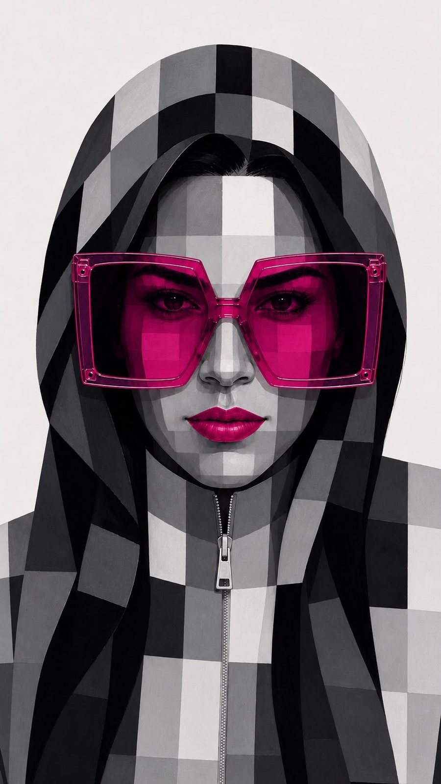 Retrato editorial — pop art
